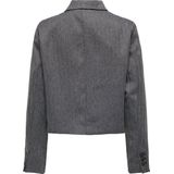 Jacqueline de Yong - Herfst/Winter Dames Blazer - Grijs - 100% Polyester