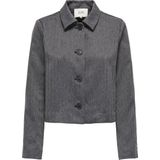 Jacqueline de Yong - Herfst/Winter Dames Blazer - Grijs - 100% Polyester