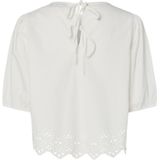 Pieces - SALMINA - Blouse - Effen - Relaxed Fit - Puur Katoen