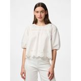 Pieces - SALMINA - Blouse - Effen - Relaxed Fit - Puur Katoen