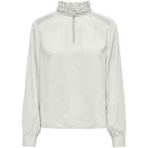 JDY - Jdyrachel - Blouse - Effen - Gerecycled Materiaal, Lange Mouw, Knoopsluiting