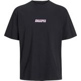 Jack & Jones - JCOINTERLUDE - T-shirt - Zwart - Korte Mouwen - 100% Katoen