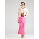 Y.A.S - YASLIVIA LS SHORT KNIT CARDIGAN - Kleur: Birch/Raspberry Sorbet/Pirouette - Materiaal: Knit