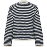 Y.A.S - Gebreide Jas - Cardigan - Strepen - Geribbelde Manchetten - Knoopsluiting - V-hals - Lange Mouwen