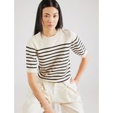 Gebreide Top - Zacht - Ronde Hals - Korte Mouwen - Regular Fit