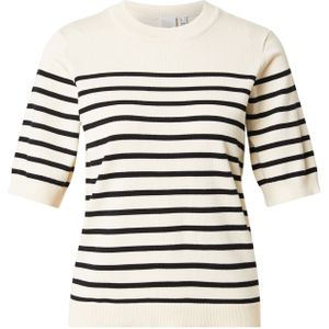 Gebreide Top - Zacht - Ronde Hals - Korte Mouwen - Regular Fit