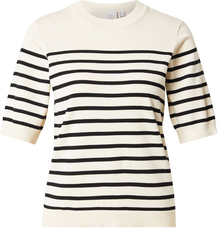 Gebreide Top - Zacht - Ronde Hals - Korte Mouwen - Regular Fit