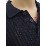 Jack & Jones - JPRJoel - Trui - Marine - Polokraag - Halve Mouw