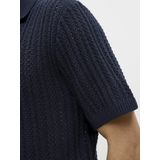 Jack & Jones - JPRJoel - Trui - Marine - Polokraag - Halve Mouw