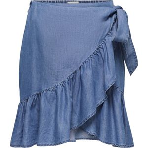 Spijkerrok - Denim - Wikkelsluiting - Strik Detail