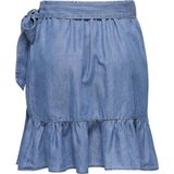 Spijkerrok - Denim - Wikkelsluiting - Strik Detail