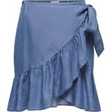 Spijkerrok - Denim - Wikkelsluiting - Strik Detail