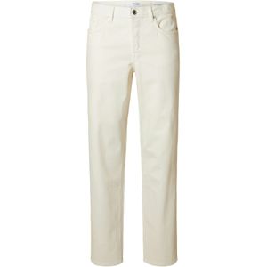 Selected - Slh190-Reg Tape Cole - Jeans - Egret - Normale Pasvorm - Lage Taille