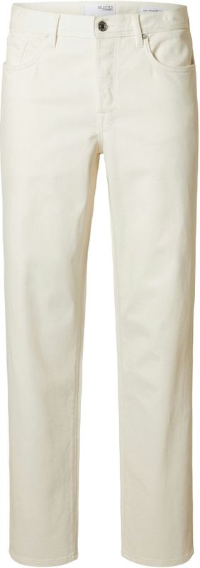 Selected - Slh190-Reg Tape Cole - Jeans - Egret - Normale Pasvorm - Lage Taille
