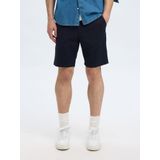 SELECTED HOMME - Chino Shorts - Blauw - Katoen - Slim Fit