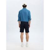 SELECTED HOMME - Chino Shorts - Blauw - Katoen - Slim Fit