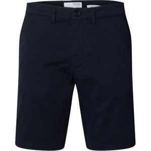 SELECTED HOMME - Chino Shorts - Blauw - Katoen - Slim Fit