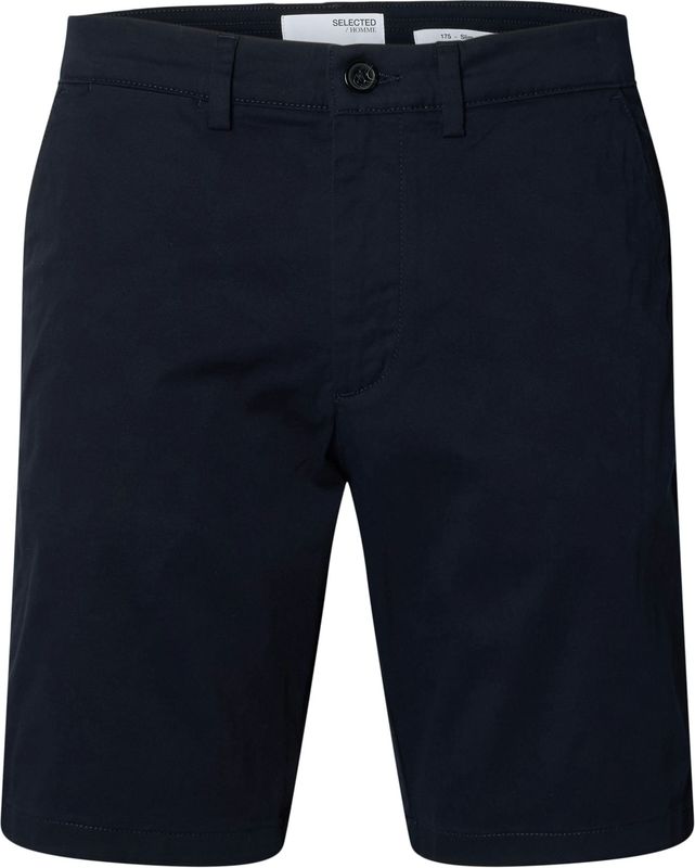 SELECTED HOMME - Chino Shorts - Blauw - Katoen - Slim Fit