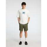 SELECTED HOMME BLACK Shorts - Kaki - Chino Shorts - Slim Fit - Mid Rise
