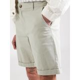 SELECTED HOMME Korte Broek met Structuurmotief - Slim Fit Model 'LUTON'