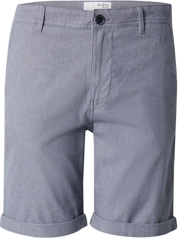 Selected - Slim Luton Flex - Korte Broek - Zwart - 50% Biologisch Katoen