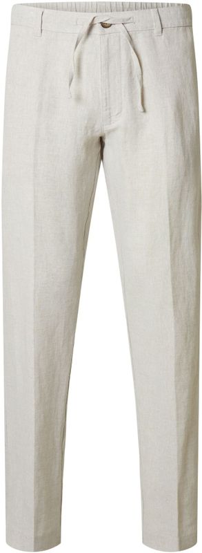 Selected - Herenbroek - Zwart - Elastische Tailleband - Rechte Pasvorm