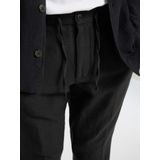 Selected - 196 Leroy - Broek - Groen - 76% Linnen, 20% Gerecycled Katoen, 4% Katoen