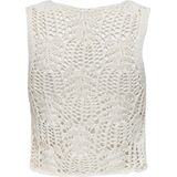 Onllizzy - Top - Mouwloos - V-Hals - Regular Fit - Haakwerk Details