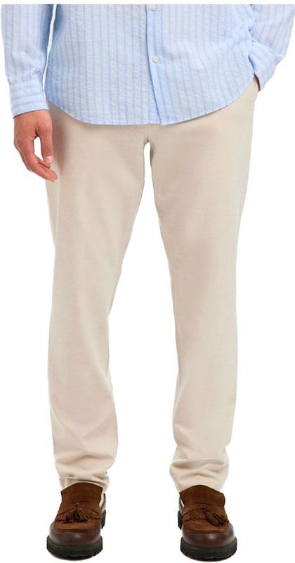 Selected Homme - Slh 175-Slim Robert - Chino Broek - Beige - Flexibele Stof