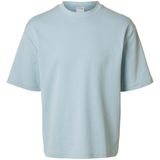 About You - T-shirt 'SLHOscar' - Effen - Kwartmouw - Wijde Pasvorm