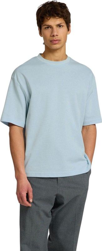 About You - T-shirt 'SLHOscar' - Effen - Kwartmouw - Wijde Pasvorm