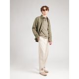 Gebreide Trui - Effen - Knitwear - Kwartmouw - Normale Pasvorm