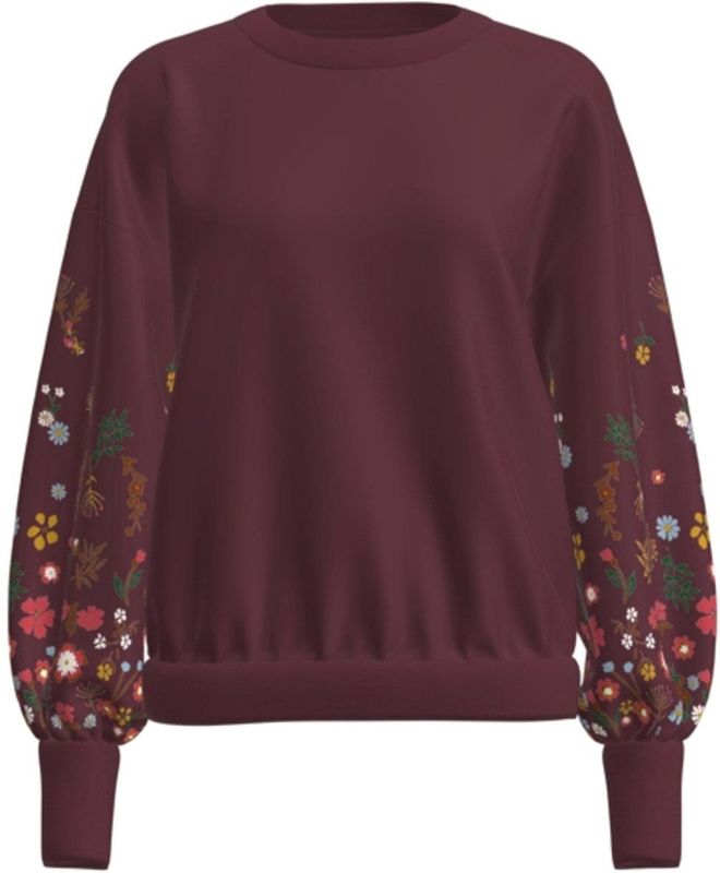 ONLY Sweatshirt 'ONLBrooke'  lichtblauw / curry / spar / wijnrood