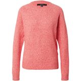 Vero Moda - VMDOFFY LS O-NECK BLOUSE GA NOOS - Gebreide Trui - High Risk Red - Ronde Hals, Lange Mouwen, Regular Fit