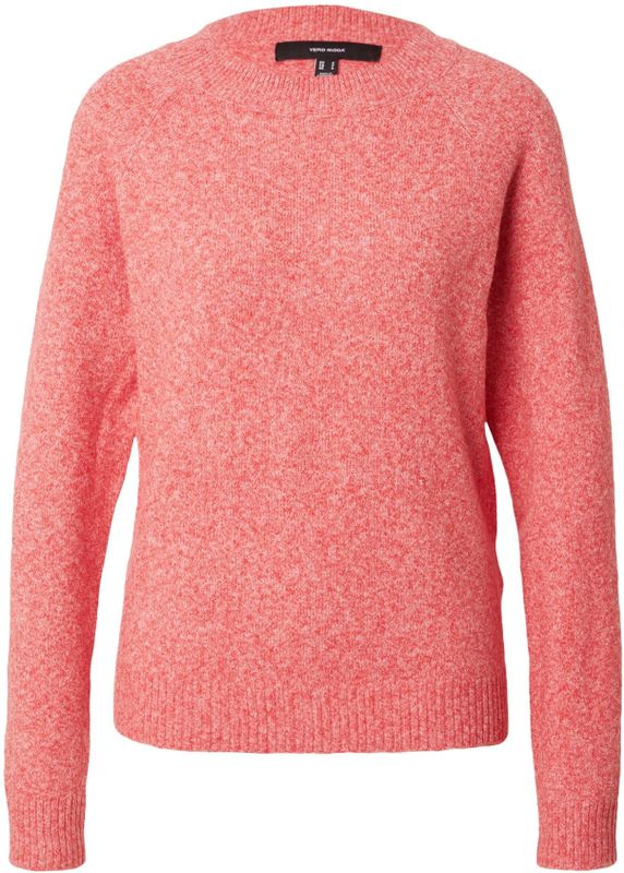 Vero Moda - VMDOFFY LS O-NECK BLOUSE GA NOOS - Gebreide Trui - High Risk Red - Ronde Hals, Lange Mouwen, Regular Fit