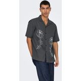 Onsgali - Overhemd - Katoen - Resort Kraag - Korte Mouwen - Relaxed Fit