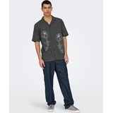 Onsgali - Overhemd - Katoen - Resort Kraag - Korte Mouwen - Relaxed Fit