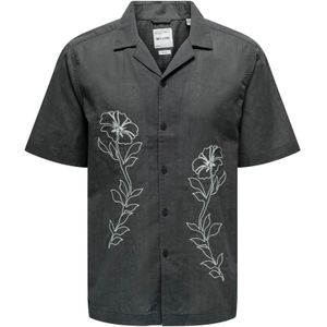 Onsgali - Overhemd - Katoen - Resort Kraag - Korte Mouwen - Relaxed Fit