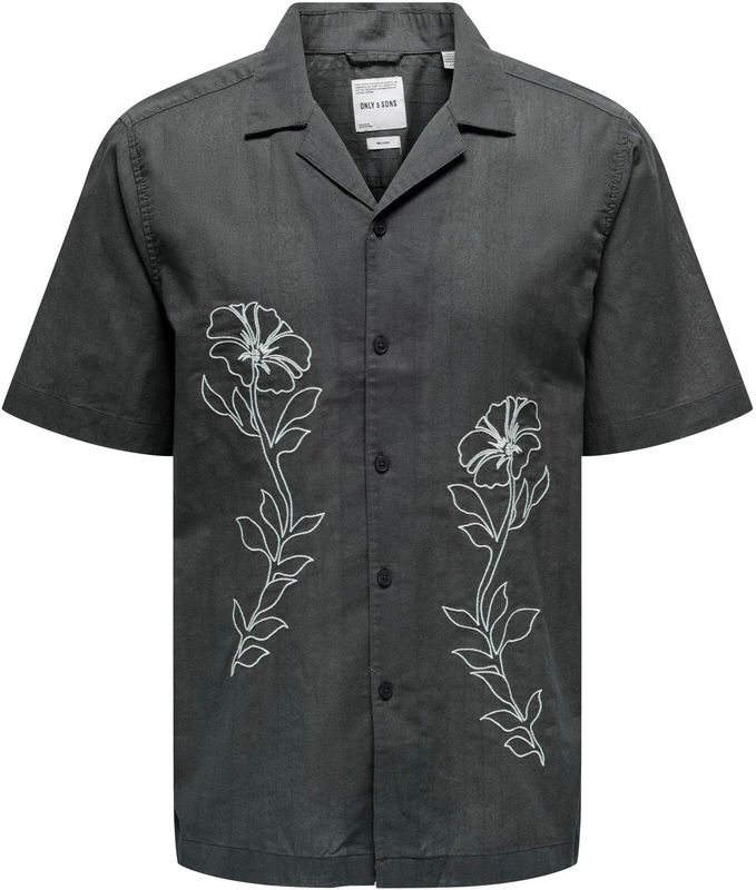 Onsgali - Overhemd - Katoen - Resort Kraag - Korte Mouwen - Relaxed Fit