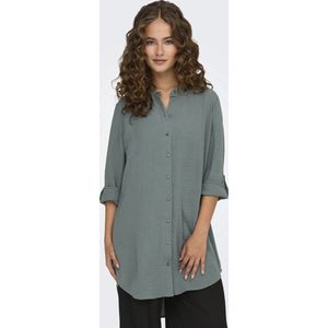 Jdydivya - Overhemd - 3/4 Mouwen - Chinese Boord - Regular Fit