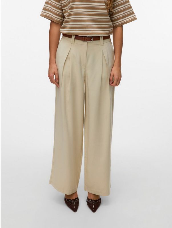 AWARE by VERO MODA - Broek - Zwart - 97% Lenzing™ Ecovero™ Viscose