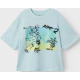 Name It - MINI - T-Shirt - Turquoise - Katoen