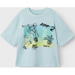 Name It - MINI - T-Shirt - Turquoise - Katoen