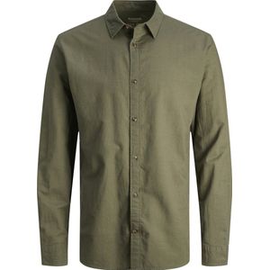 Jack & Jones - Summer - Overhemd - Groen - Katoen, Linnen