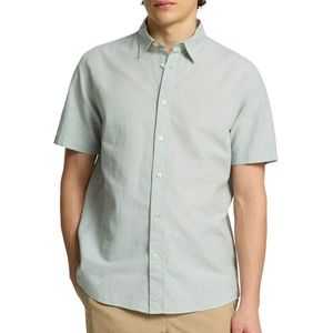 Selected Homme - Slhreg-Sun Shirt Ss Noos - Overhemd - Iceberg Green - Korte Mouwen