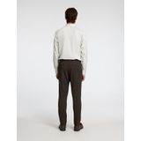 Selected Heren Longsleeve T-Shirt - Zand - Slim Fit