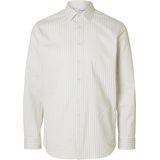 Selected Heren Longsleeve T-Shirt - Zand - Slim Fit