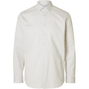 Selected Heren Longsleeve T-Shirt - Zand - Slim Fit