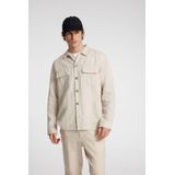 Overshirt - Linnenmix - Relaxed Fit - Lange Mouwen - Knoopsluiting