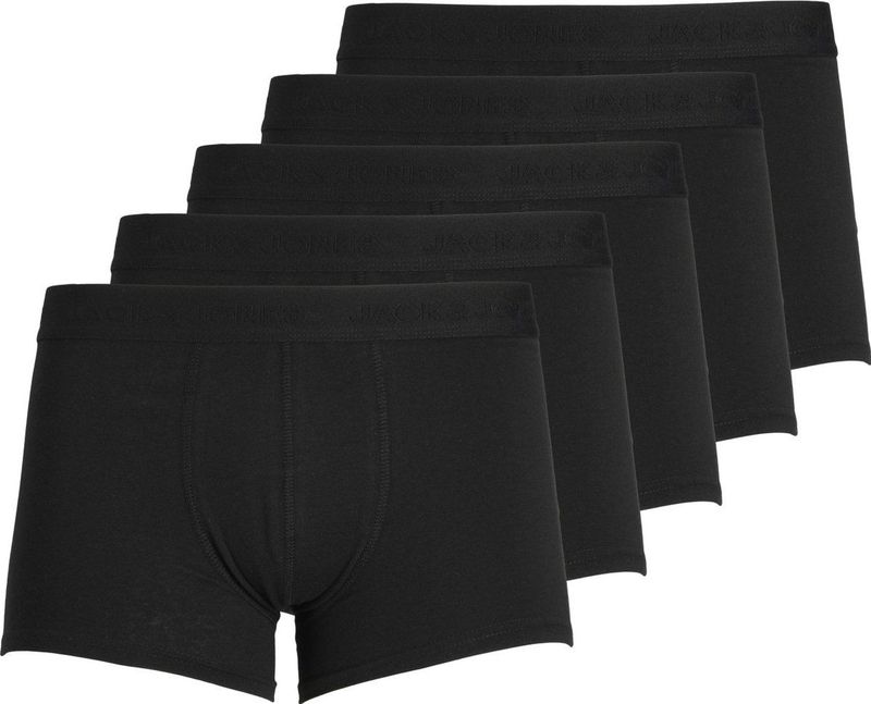 Trunks - Katoen - Zwart - Plus-Size - Elastische Tailleband